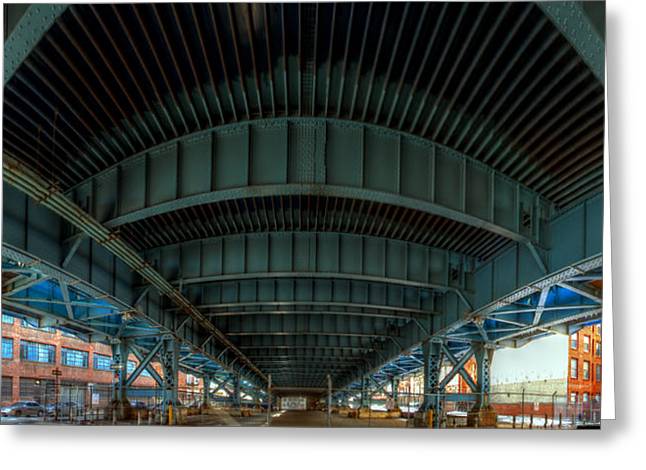 Panorama 3616 Benjamin Franklin Bridge - Greeting Card