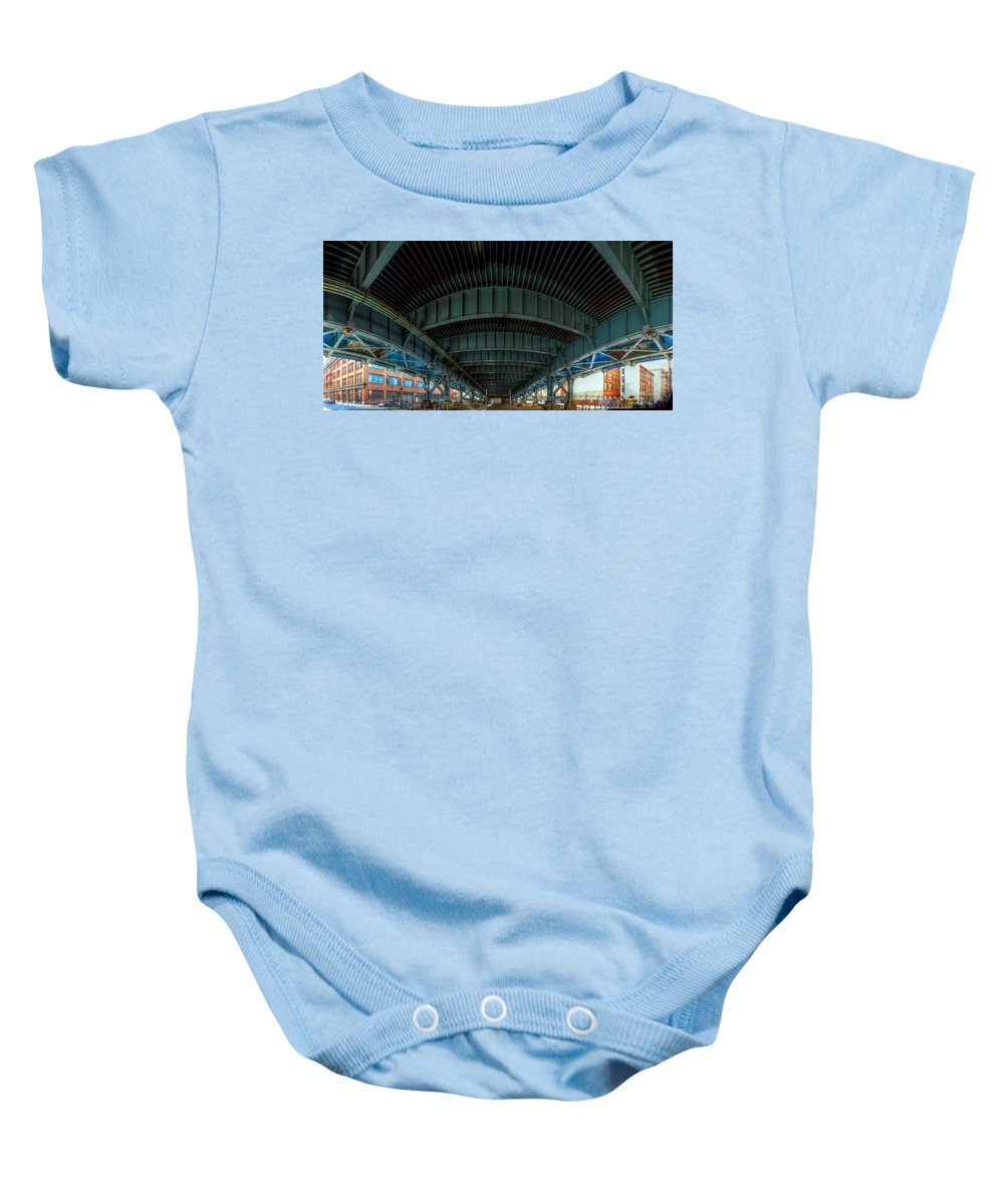 Panorama 3616 Benjamin Franklin Bridge - Baby Onesie