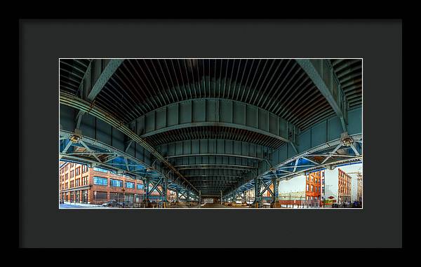 Panorama 3616 Benjamin Franklin Bridge - Framed Print