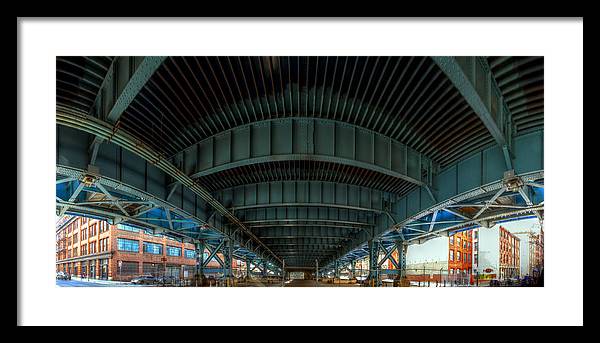 Panorama 3616 Benjamin Franklin Bridge - Framed Print