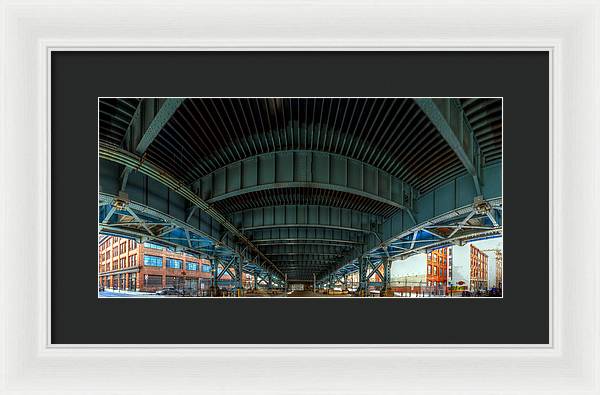 Panorama 3616 Benjamin Franklin Bridge - Framed Print