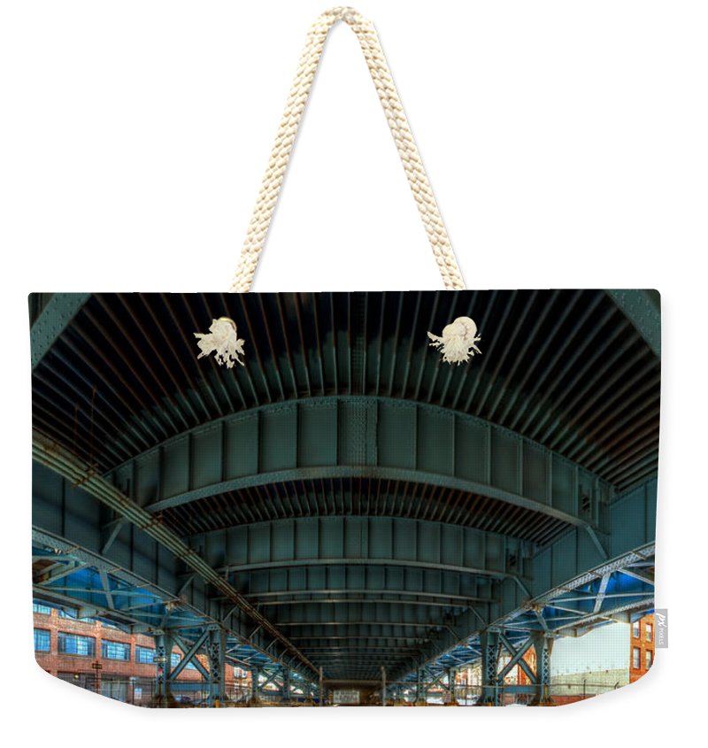 Panorama 3616 Benjamin Franklin Bridge - Weekender Tote Bag