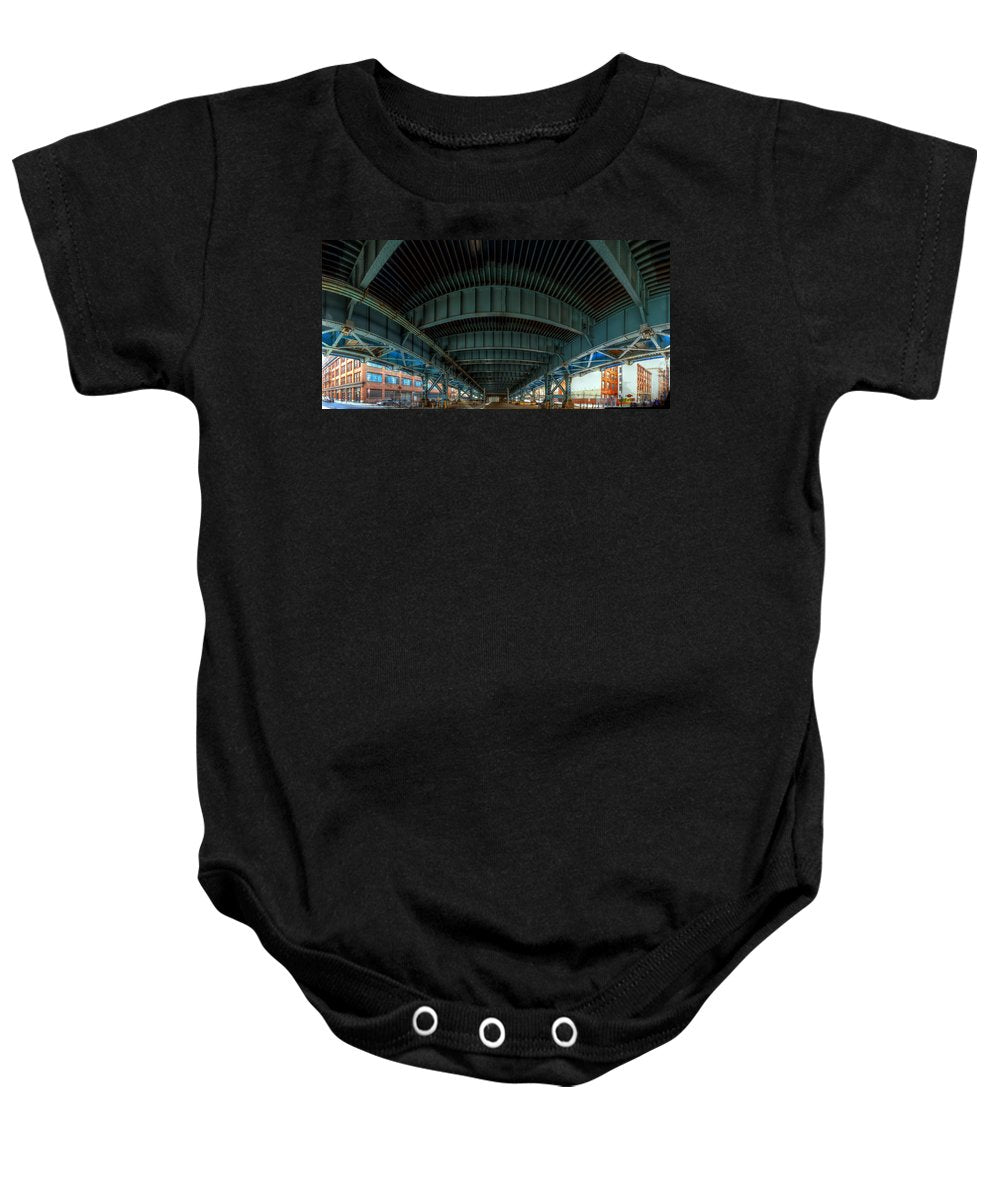 Panorama 3616 Benjamin Franklin Bridge - Baby Onesie