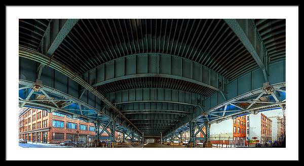 Panorama 3616 Benjamin Franklin Bridge - Framed Print