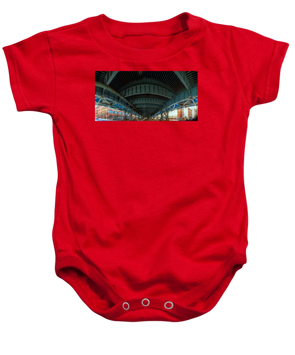 Panorama 3616 Benjamin Franklin Bridge - Baby Onesie