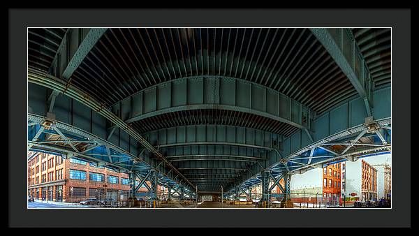 Panorama 3616 Benjamin Franklin Bridge - Framed Print
