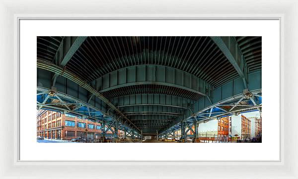 Panorama 3616 Benjamin Franklin Bridge - Framed Print