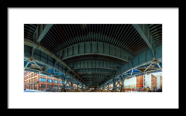 Panorama 3616 Benjamin Franklin Bridge - Framed Print