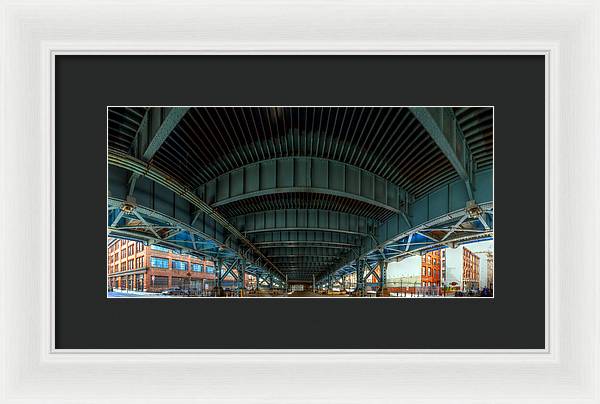Panorama 3616 Benjamin Franklin Bridge - Framed Print