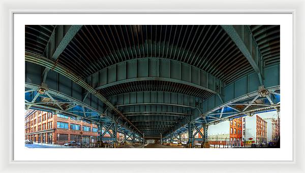 Panorama 3616 Benjamin Franklin Bridge - Framed Print
