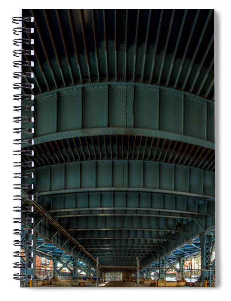 Panorama 3616 Benjamin Franklin Bridge - Spiral Notebook
