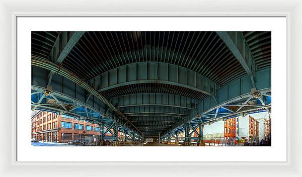 Panorama 3616 Benjamin Franklin Bridge - Framed Print