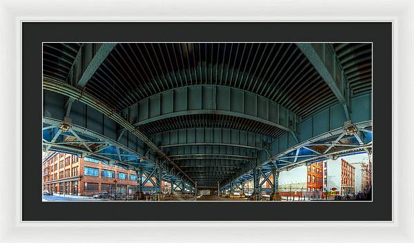 Panorama 3616 Benjamin Franklin Bridge - Framed Print