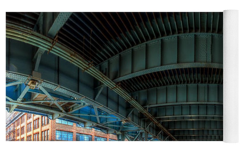 Panorama 3616 Benjamin Franklin Bridge - Yoga Mat