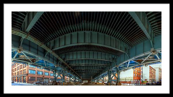 Panorama 3616 Benjamin Franklin Bridge - Framed Print