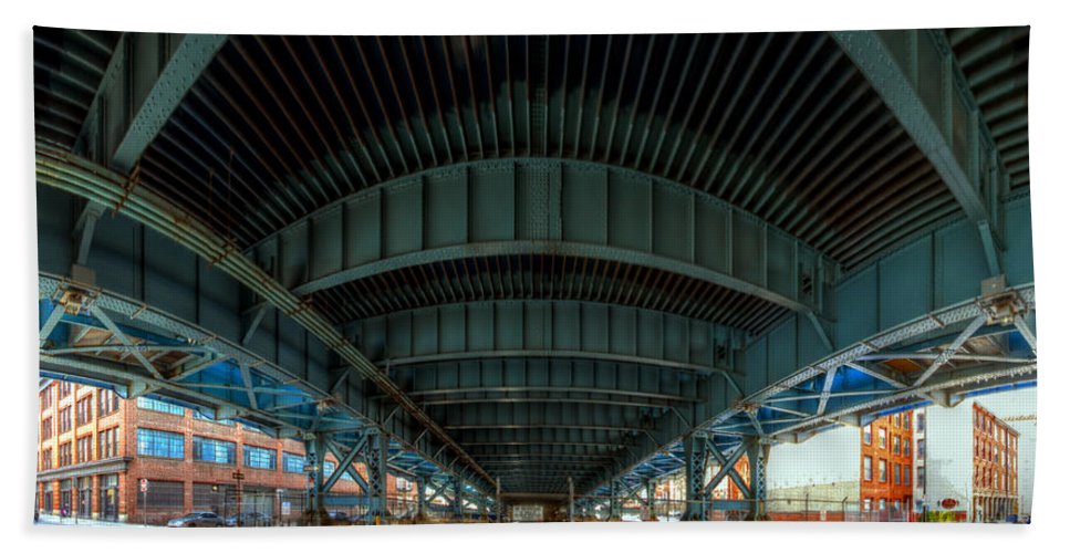 Panorama 3616 Benjamin Franklin Bridge - Beach Towel