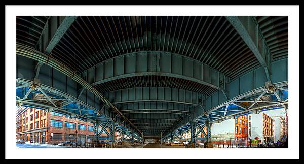 Panorama 3616 Benjamin Franklin Bridge - Framed Print