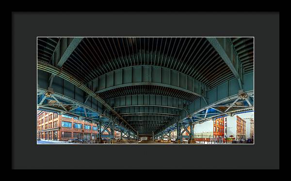 Panorama 3616 Benjamin Franklin Bridge - Framed Print