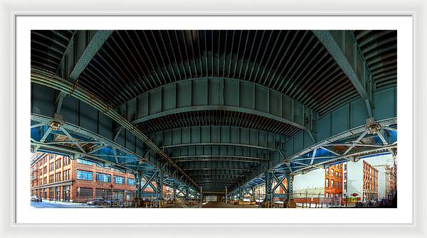 Panorama 3616 Benjamin Franklin Bridge - Framed Print
