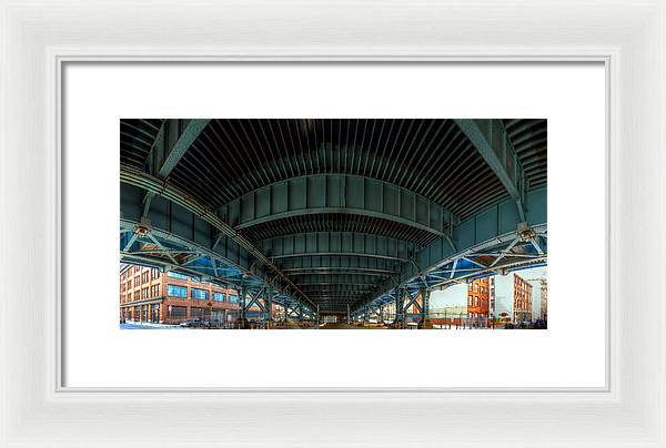 Panorama 3616 Benjamin Franklin Bridge - Framed Print