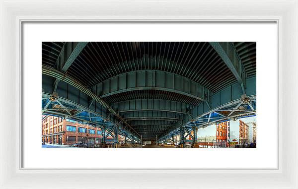 Panorama 3616 Benjamin Franklin Bridge - Framed Print