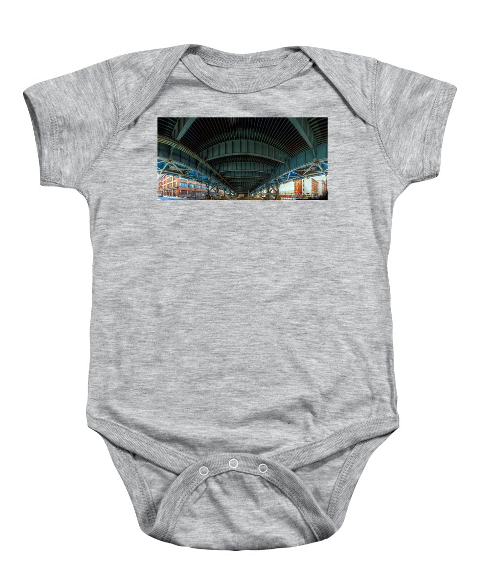 Panorama 3616 Benjamin Franklin Bridge - Baby Onesie