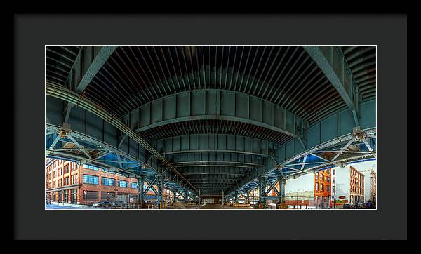 Panorama 3616 Benjamin Franklin Bridge - Framed Print