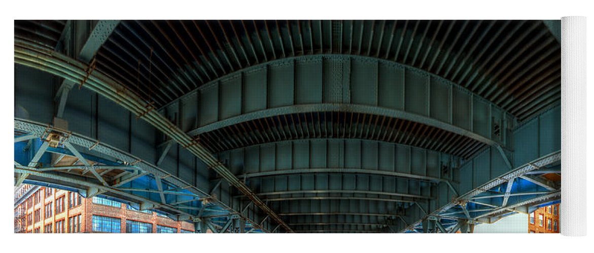 Panorama 3616 Benjamin Franklin Bridge - Yoga Mat