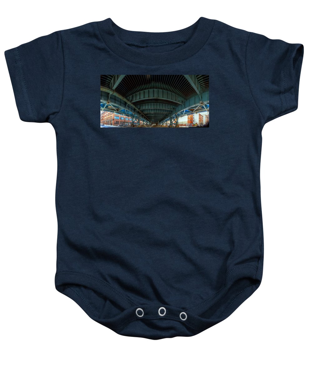 Panorama 3616 Benjamin Franklin Bridge - Baby Onesie