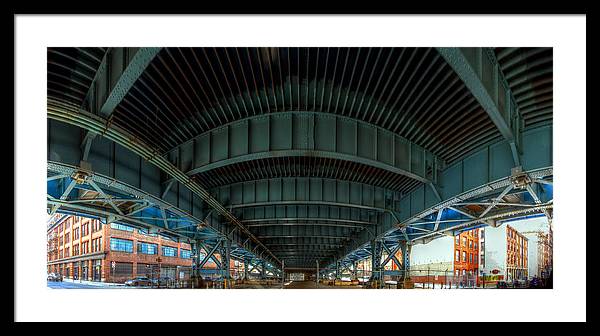 Panorama 3616 Benjamin Franklin Bridge - Framed Print