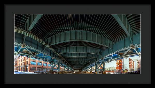 Panorama 3616 Benjamin Franklin Bridge - Framed Print