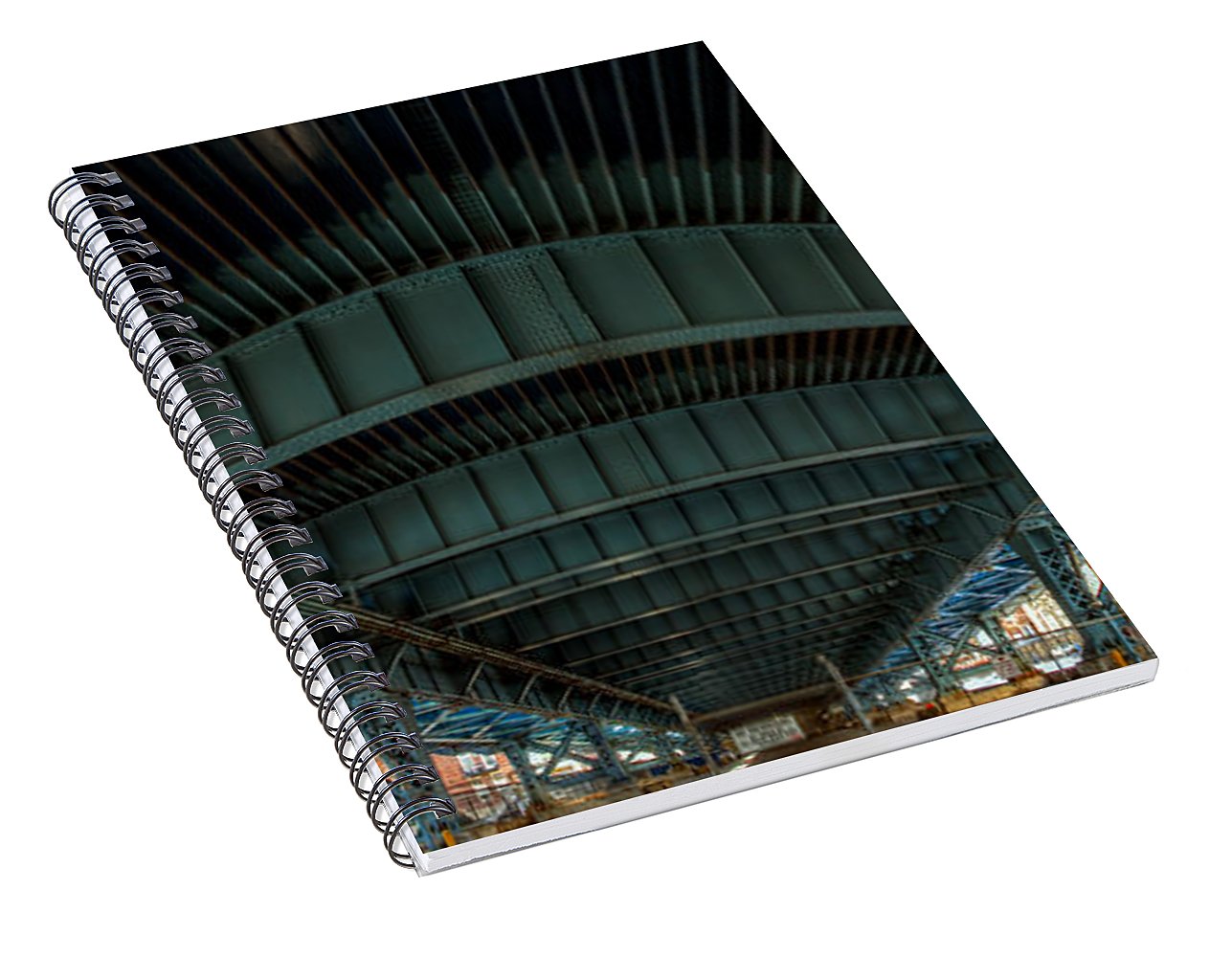 Panorama 3616 Benjamin Franklin Bridge - Spiral Notebook