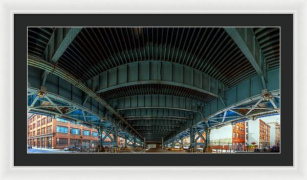 Panorama 3616 Benjamin Franklin Bridge - Framed Print