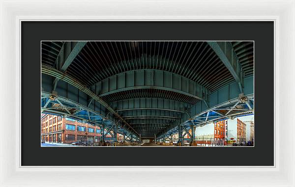 Panorama 3616 Benjamin Franklin Bridge - Framed Print