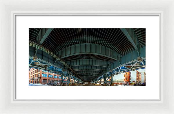 Panorama 3616 Benjamin Franklin Bridge - Framed Print