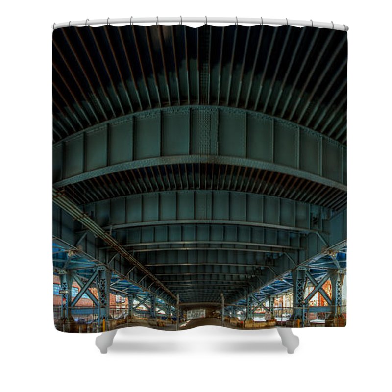 Panorama 3616 Benjamin Franklin Bridge - Shower Curtain