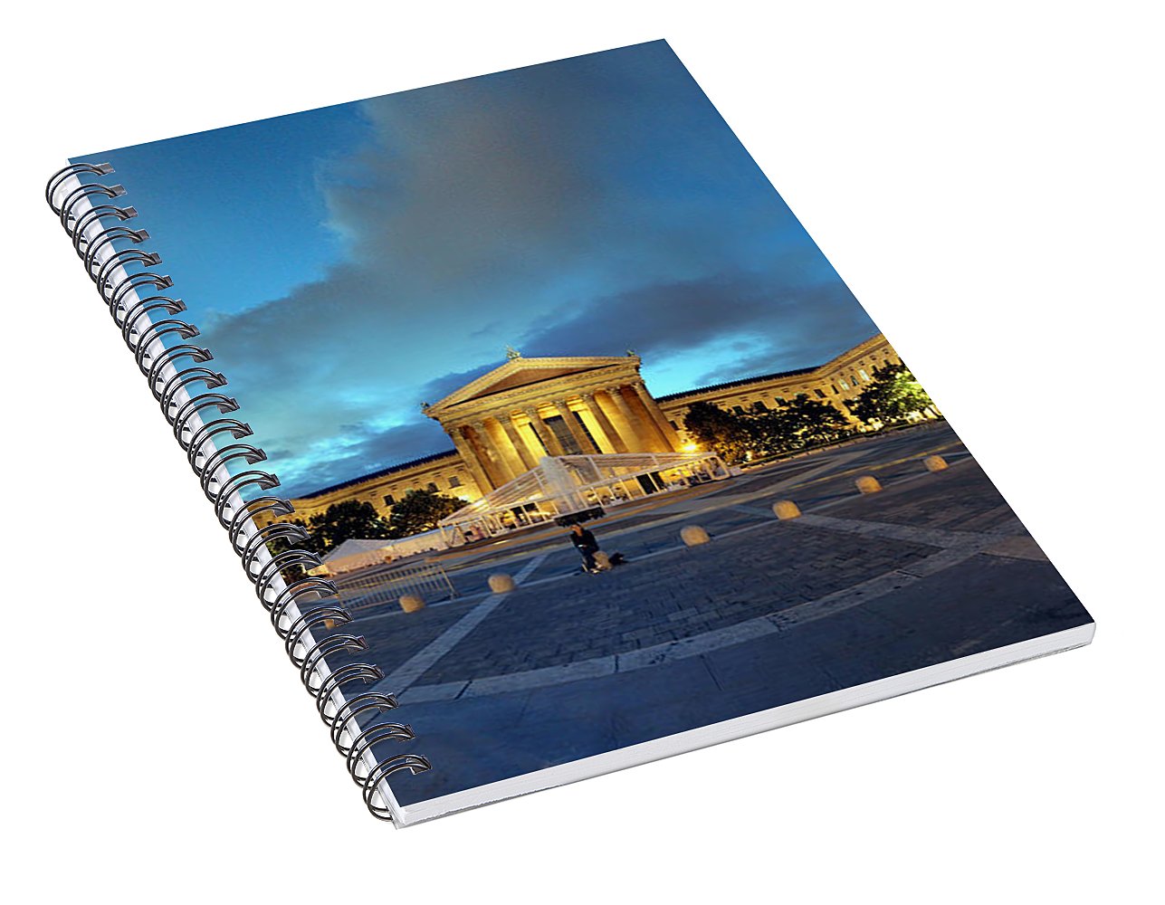 Panorama 1914 Philadelphia Museum of Art - Spiral Notebook