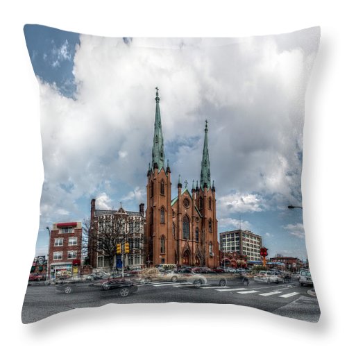 Panorama 2066 Church of the Assumption - Throw Pillow