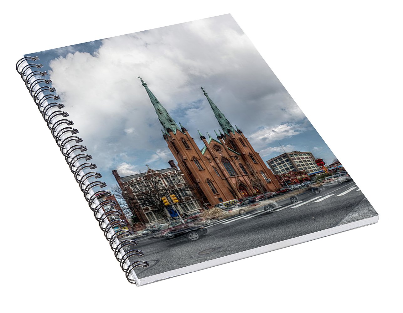 Panorama 2066 Church of the Assumption - Spiral Notebook