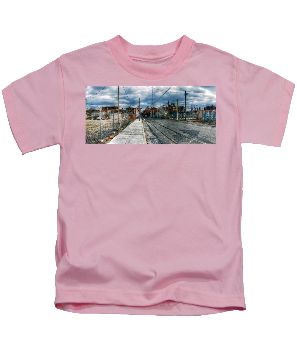 Panorama 2165 1100 Block of Noble Street - Kids T-Shirt