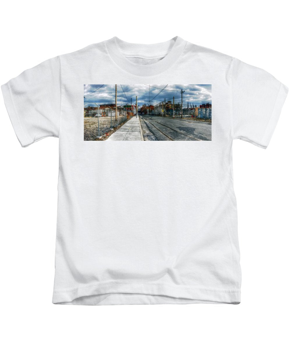 Panorama 2165 1100 Block of Noble Street - Kids T-Shirt