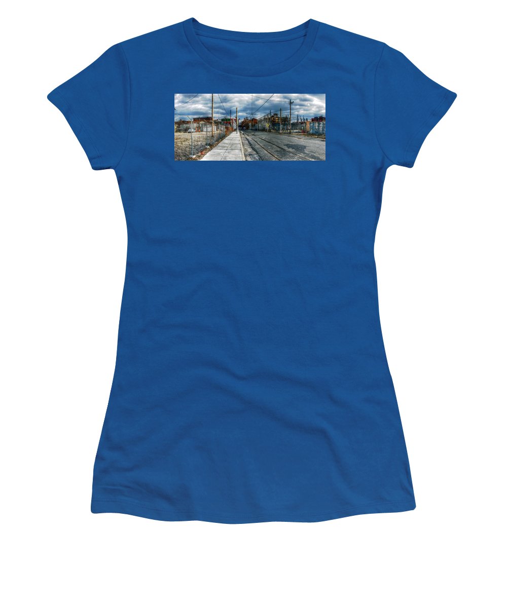 Panorama 2165 1100 Block of Noble Street - Women's T-Shirt