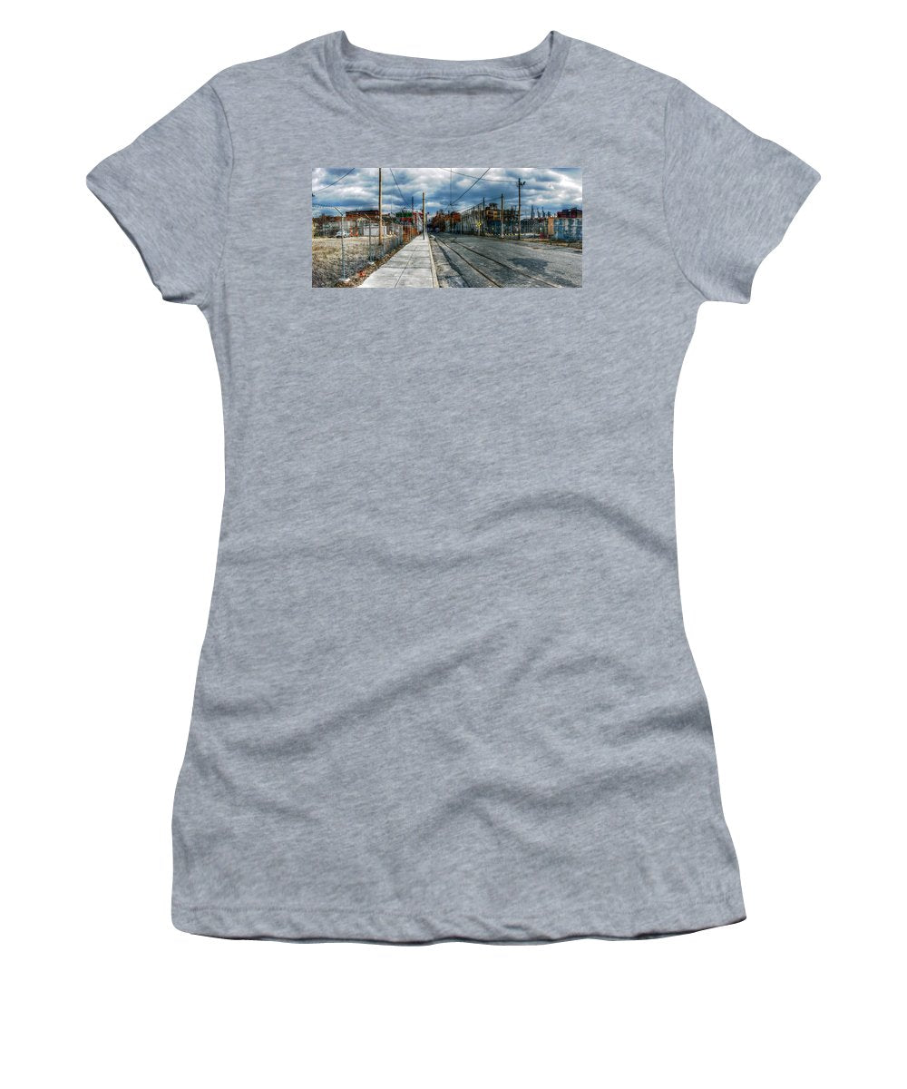Panorama 2165 1100 Block of Noble Street - Women's T-Shirt