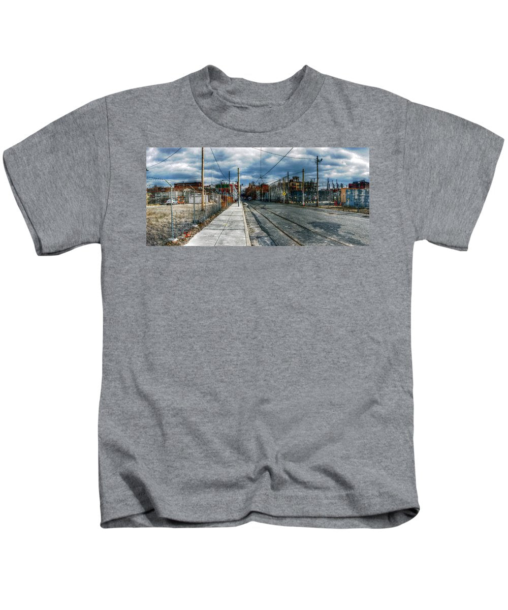 Panorama 2165 1100 Block of Noble Street - Kids T-Shirt