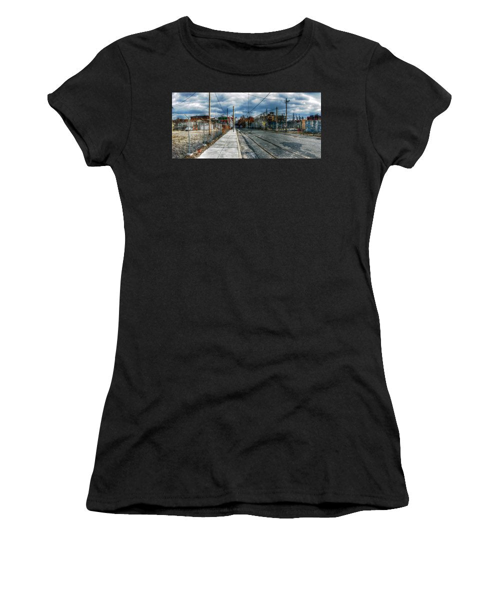 Panorama 2165 1100 Block of Noble Street - Women's T-Shirt