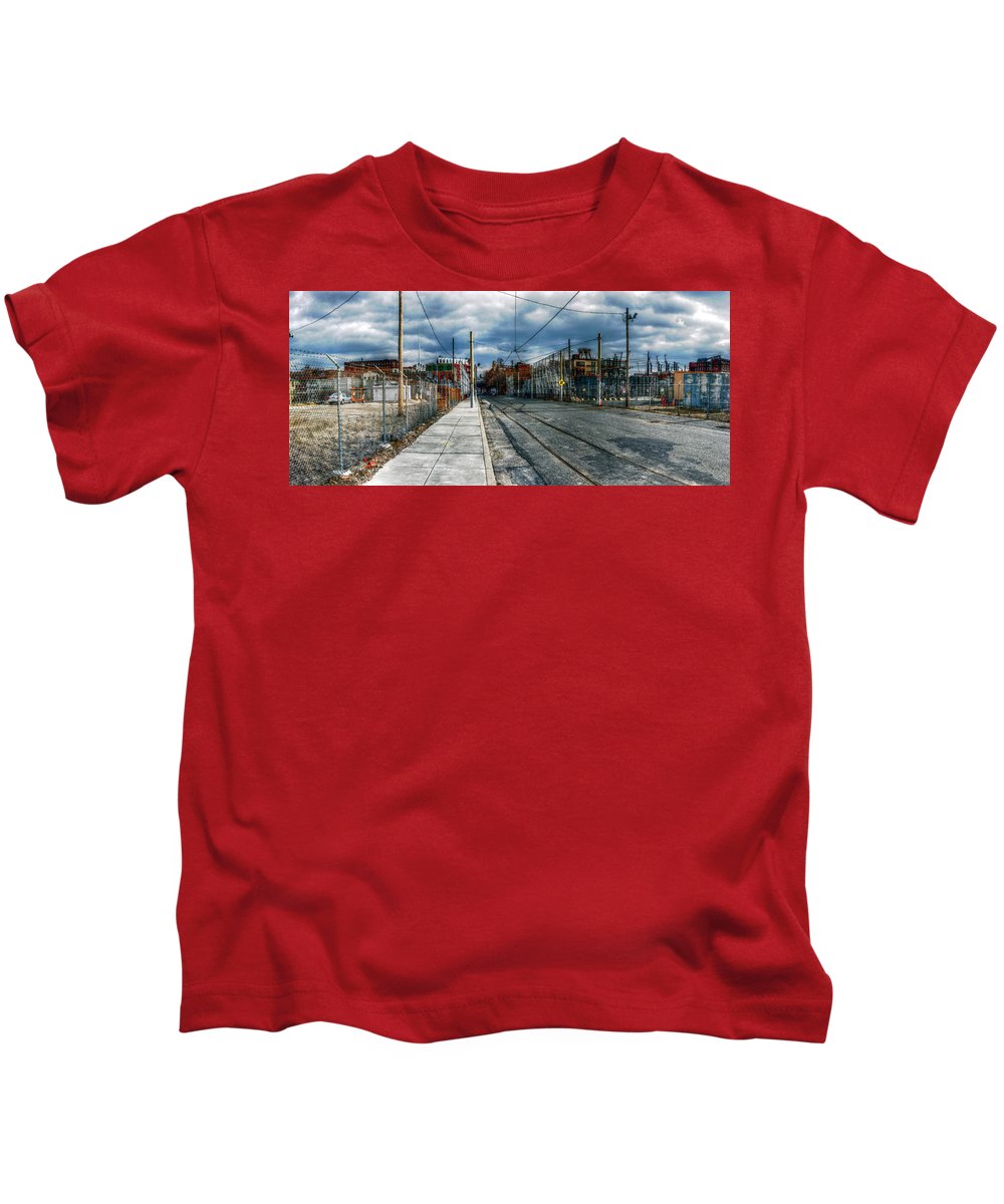 Panorama 2165 1100 Block of Noble Street - Kids T-Shirt