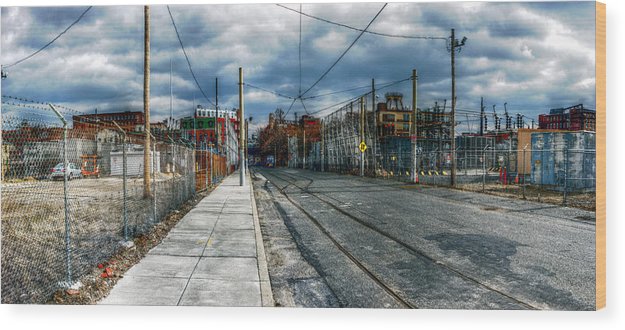 Panorama 2165 1100 Block of Noble Street - Wood Print