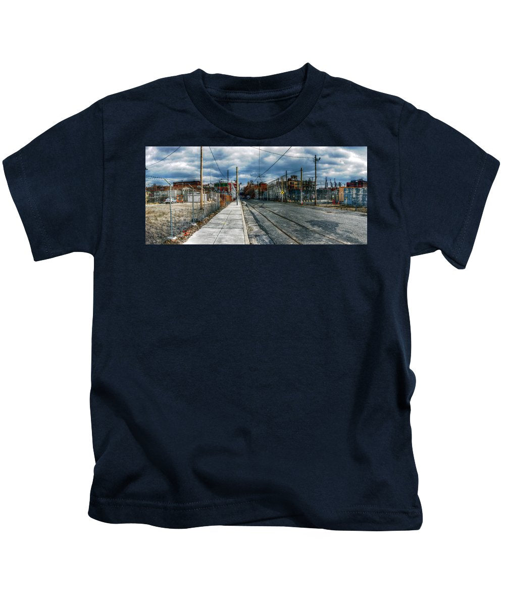 Panorama 2165 1100 Block of Noble Street - Kids T-Shirt