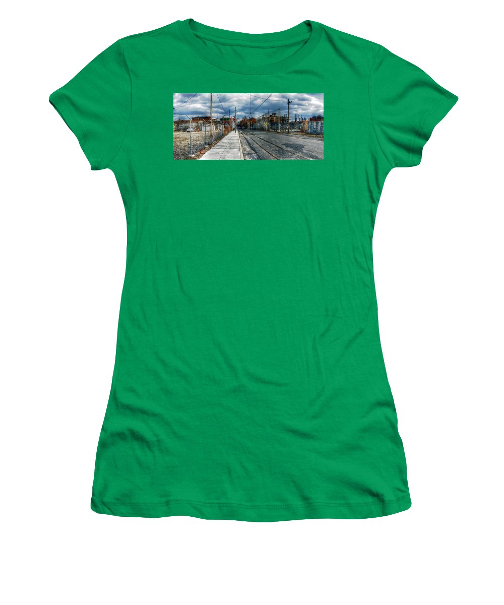 Panorama 2165 1100 Block of Noble Street - Women's T-Shirt