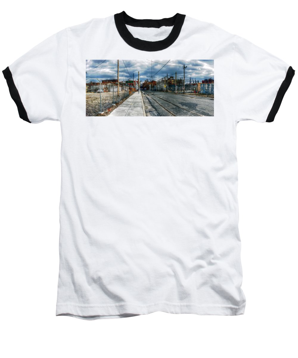 Panorama 2165 1100 Block of Noble Street - Baseball T-Shirt